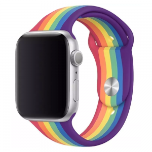 Apple Watch siliconen bandje regenboog - Smartphonica